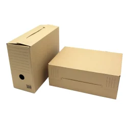 Pack and Move - Lot de 12 boîtes d'archives en carton ondulé robuste - 33,5 x 12 x 24 cm - Organisation pratique