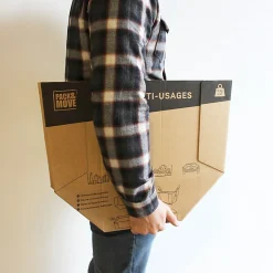 Pack and Move - Lot de 10 caisses en carton - 53 x 30 x 26 cm - Transport, déménagement, stockage