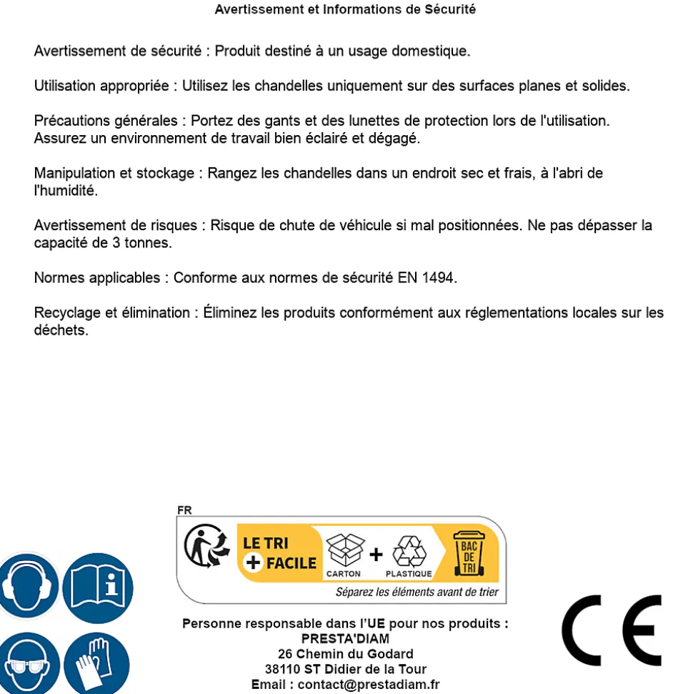 Paire de chandelles à crémaillère SILVERLINE, capacité 3 tonnes, hauteur réglable de 295 à 420 mm.