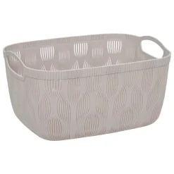Panier à linge Leaf 15L beige - Beige- 5five