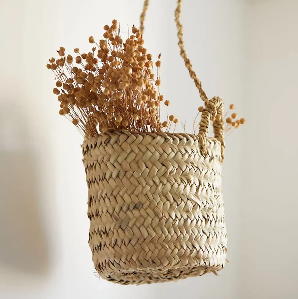 Panier à suspendre Palm (15x15 cm - Naturel)