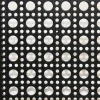 Panier carré en métal motif cannage noir taille S