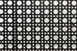 Panier carré en métal motif cannage noir taille S