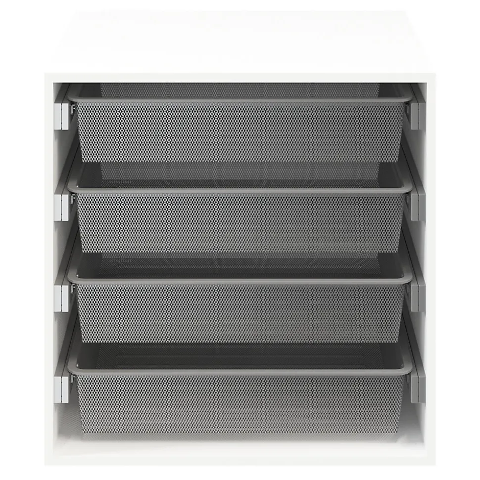 Panier coulissant filaire en acier gris GoodHome Atomia L. 71,4 x P. 51 cm