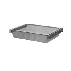 Panier coulissant filaire en acier gris GoodHome Atomia L. 71,4 x P. 51 cm
