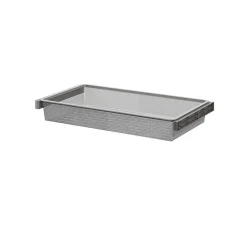Panier coulissant filaire en acier gris GoodHome Atomia L. 96,4 x P. 51 cm