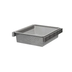 Panier coulissant filaire en acier gris GoodHome Atomia L. 46,4 x P. 51 cm