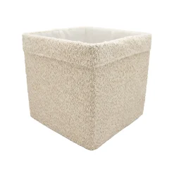 Panier de rangement carré beige Mixxit Box & Beyond