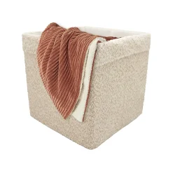 Panier de rangement carré beige Mixxit Box & Beyond