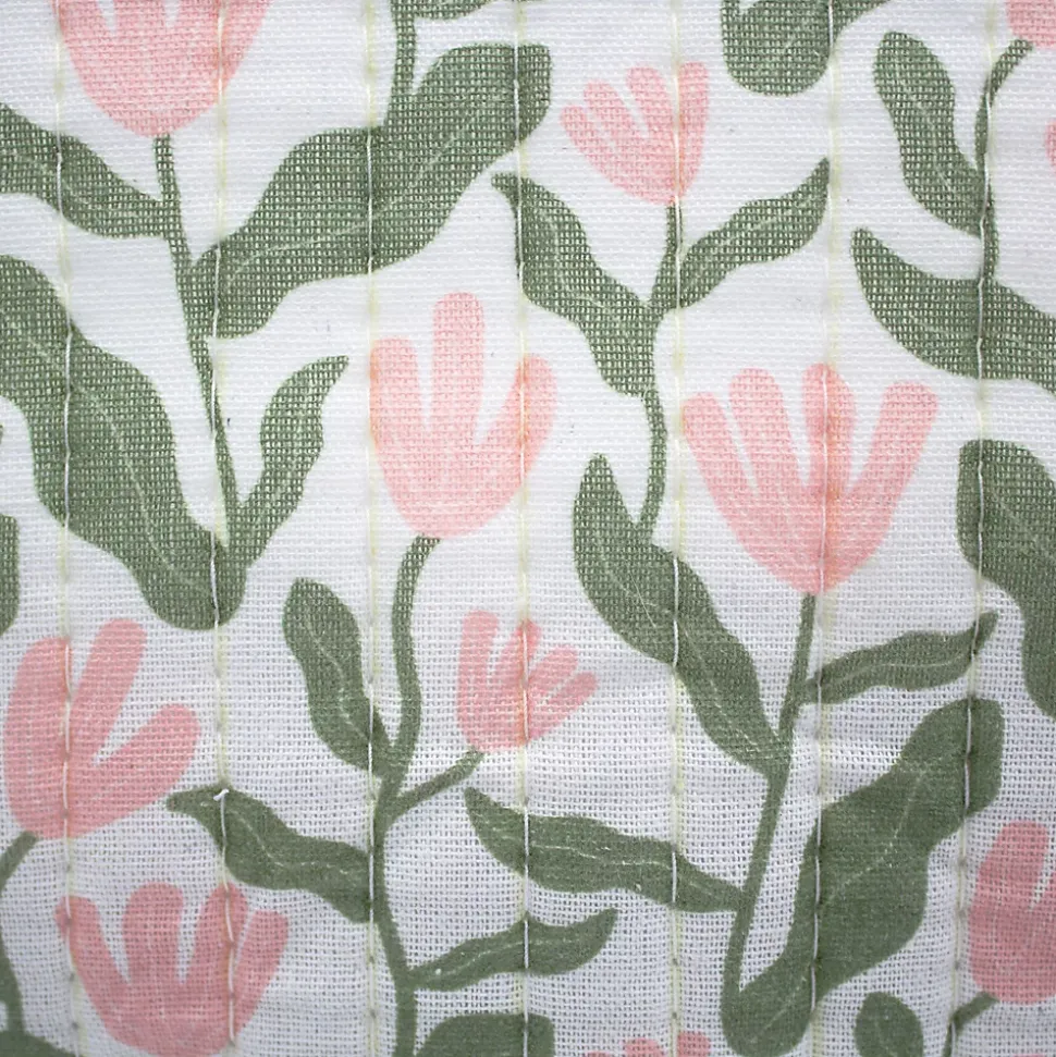 Panier de rangement carré matelassé motif fleurs Mixxit Box & Beyond