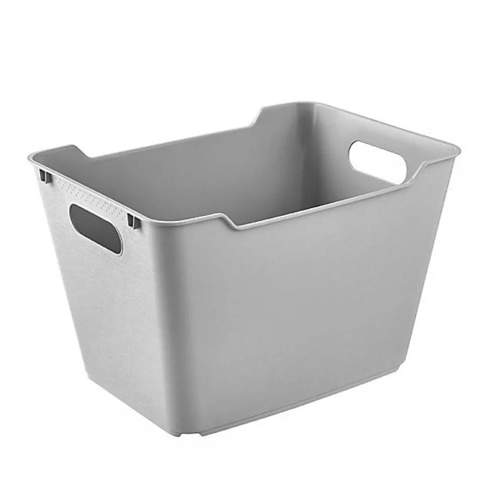 Panier de rangement design 20 litres lotta - Gris