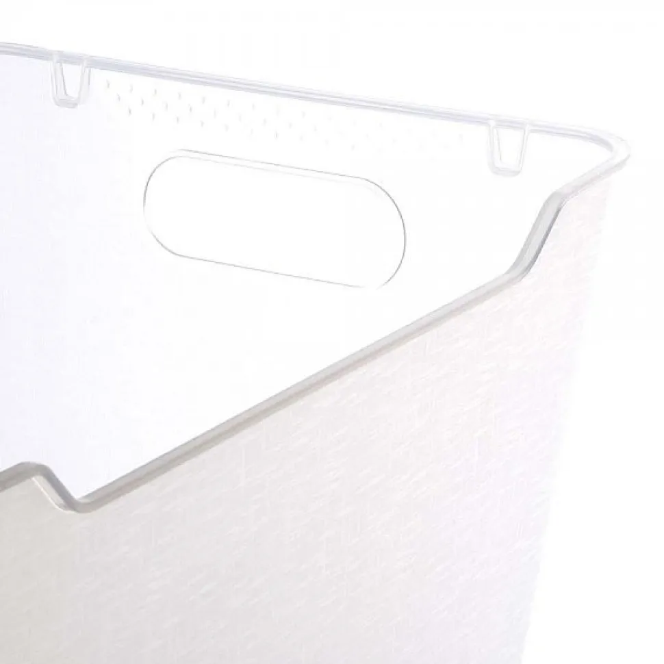 Panier de rangement design transparent 20 l - Naturel