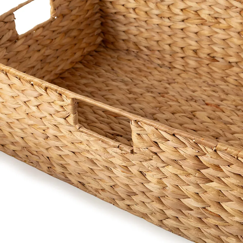 Panier de rangement en jacinthe d'eau taille L Compactor