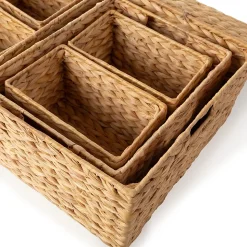 Panier de rangement en jacinthe d'eau taille S Compactor