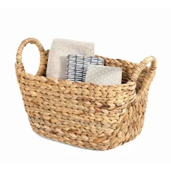Panier de rangement en jacinthe d'eau Compactor Caracas taille M