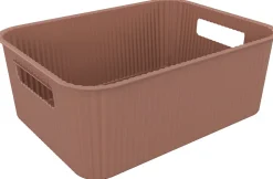 Panier de rangement en plastique mocha Vibes 10L