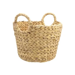 Panier de rangement jacinthe d'eau naturelle 26 x 34,5 x 30 cm