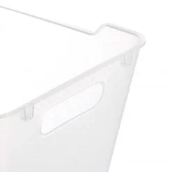 Panier de rangement élégant transparent 12 litres - Naturel