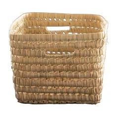 Panier de rangement rectangle Palm (37x24x17 cm - Naturel)
