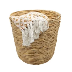 Panier de rangement rond jacinthe d'eau Box & Beyond