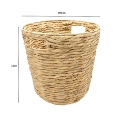 Panier de rangement rond jacinthe d'eau Box & Beyond