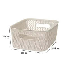 Panier en crochet Crochy 4L lin - Beige lin- 5five