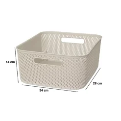 Panier en crochet Crochy 11L lin - Beige lin- 5five