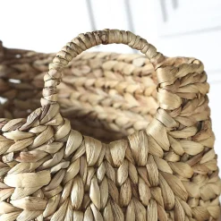 Panier en Jacinthe d'eau avec poignées - L36xP19xH22