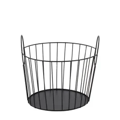Panier en métal noir 27x23cm, Dario