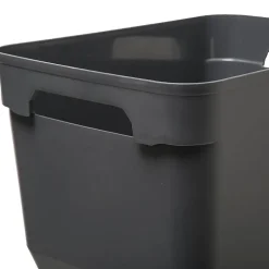 Panier en plastique grand modèle Gris Solutions+ - 5Five