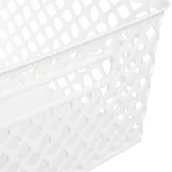Panier en plastique 11L Blanc Folk - 5Five
