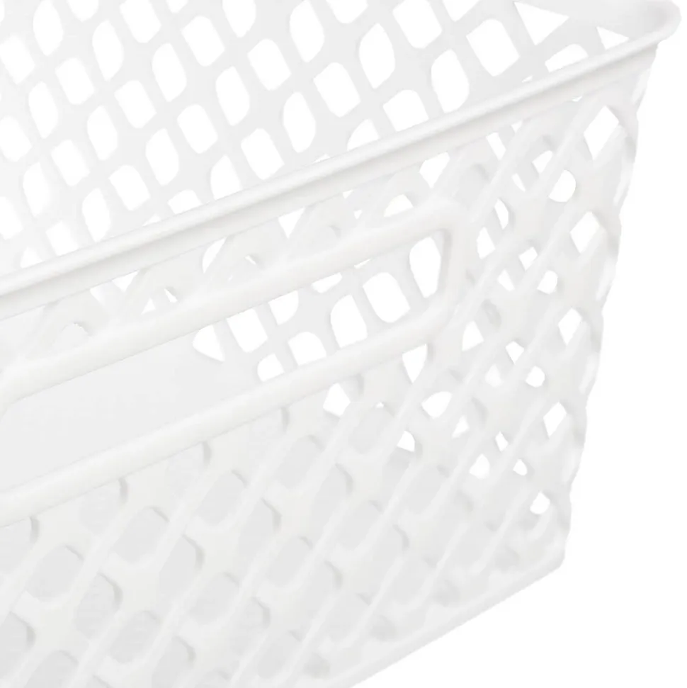 Panier en plastique 11L Blanc Folk - 5Five