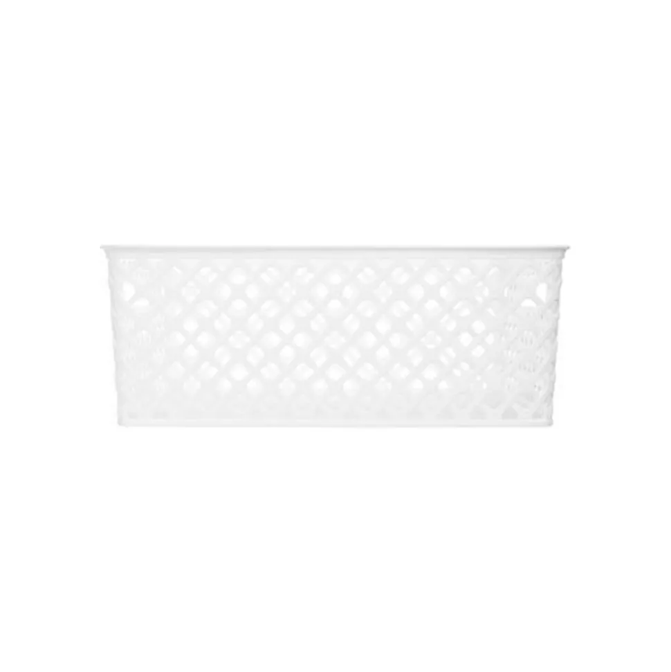 Panier en plastique 11L Blanc Folk - 5Five