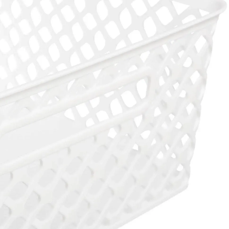Panier en plastique 11L Blanc Folk - 5Five