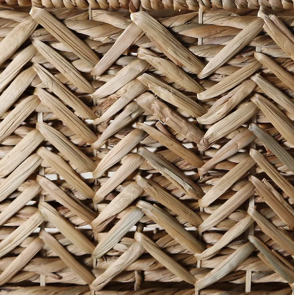Panier haut en jacinthe d'eau - L46cm x H32 cm