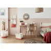 Panier pliable en tissu blanc motif confettis 31 x 31 x 31 cm