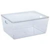 Panier rangement transparent avec couvercle Five Simply Smart Cleary 11L