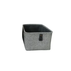 Panier réctangulaire gris Ornami Justin taille M