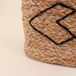 Panier rectangulaire en fibres naturelles 38x26cm