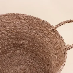 Panier rond brodé