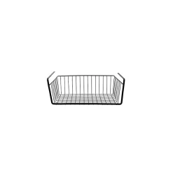 Panier suspendu en métal filaire noir Longueur 40cm