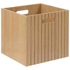 Panier Tasso 31x31cm bois - Beige- 5five