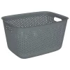Panier Tila 17L gris en plastique - Gris- 5five