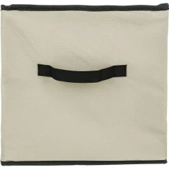 Panier tissu lanière 31x31 cm Beige Mix N' Modul - 5Five