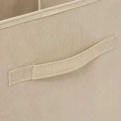 Panier tissu lanière 31x31 cm Beige Mix N' Modul - 5Five