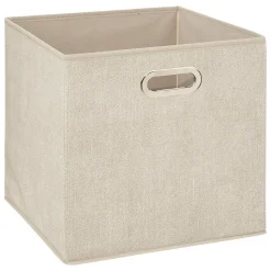 Panier tissu 31x31 cm Beige chiné Mix N' Modul - 5Five