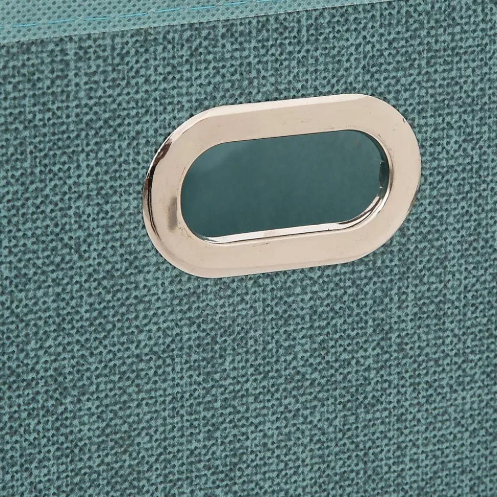 Panier tissu 15x31 cm Bleu pétrole chiné Mix N' Modul - 5Five
