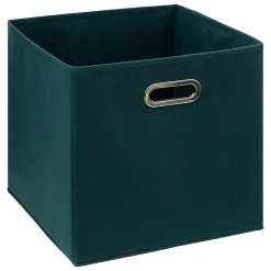 Panier tissu 31x31 cm Bleu pétrole Mix N' Modul - 5Five