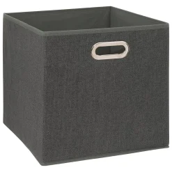 Panier tissu 31x31 cm Gris foncé chiné Mix N' Modul - 5Five