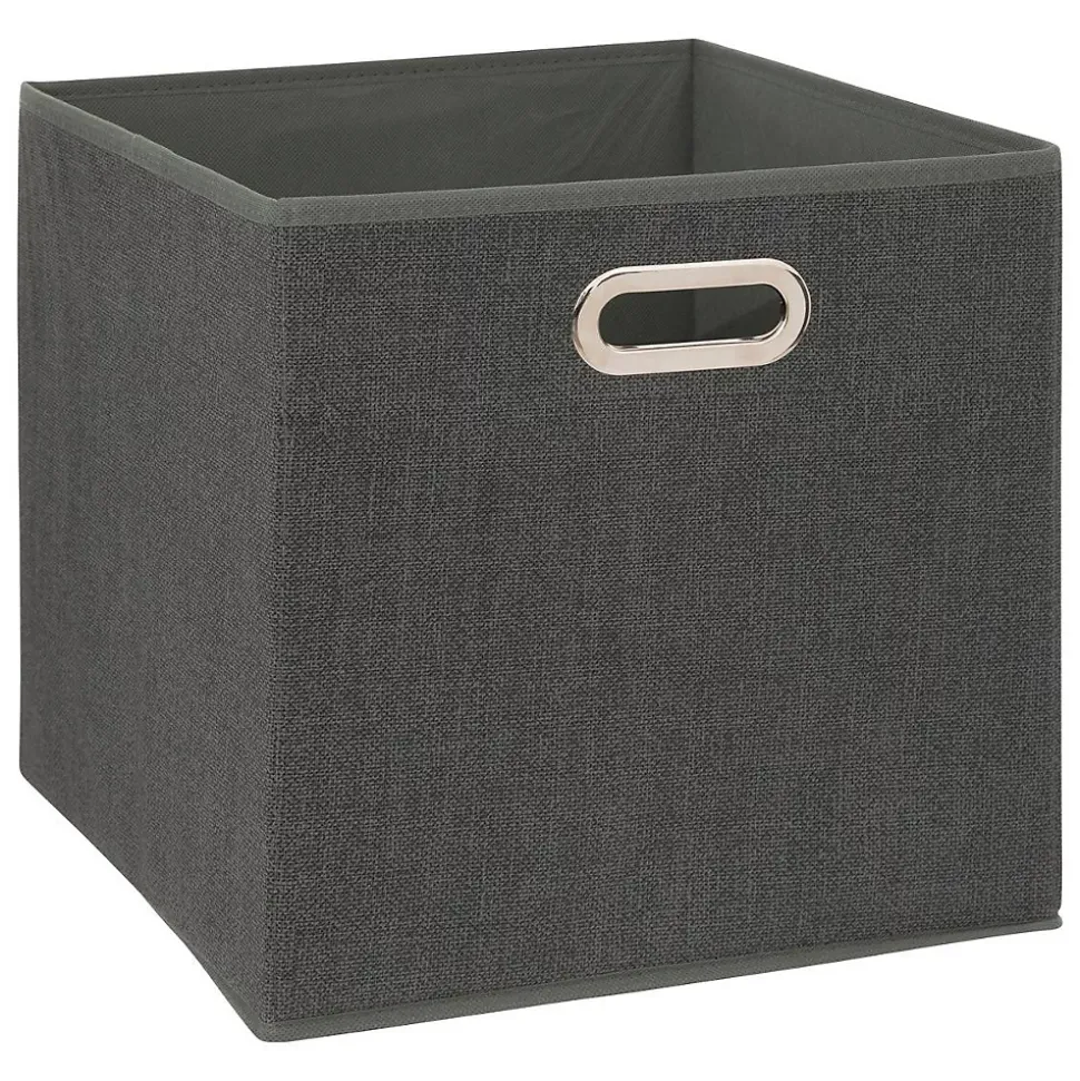 Panier tissu 31x31 cm Gris foncé chiné Mix N' Modul - 5Five